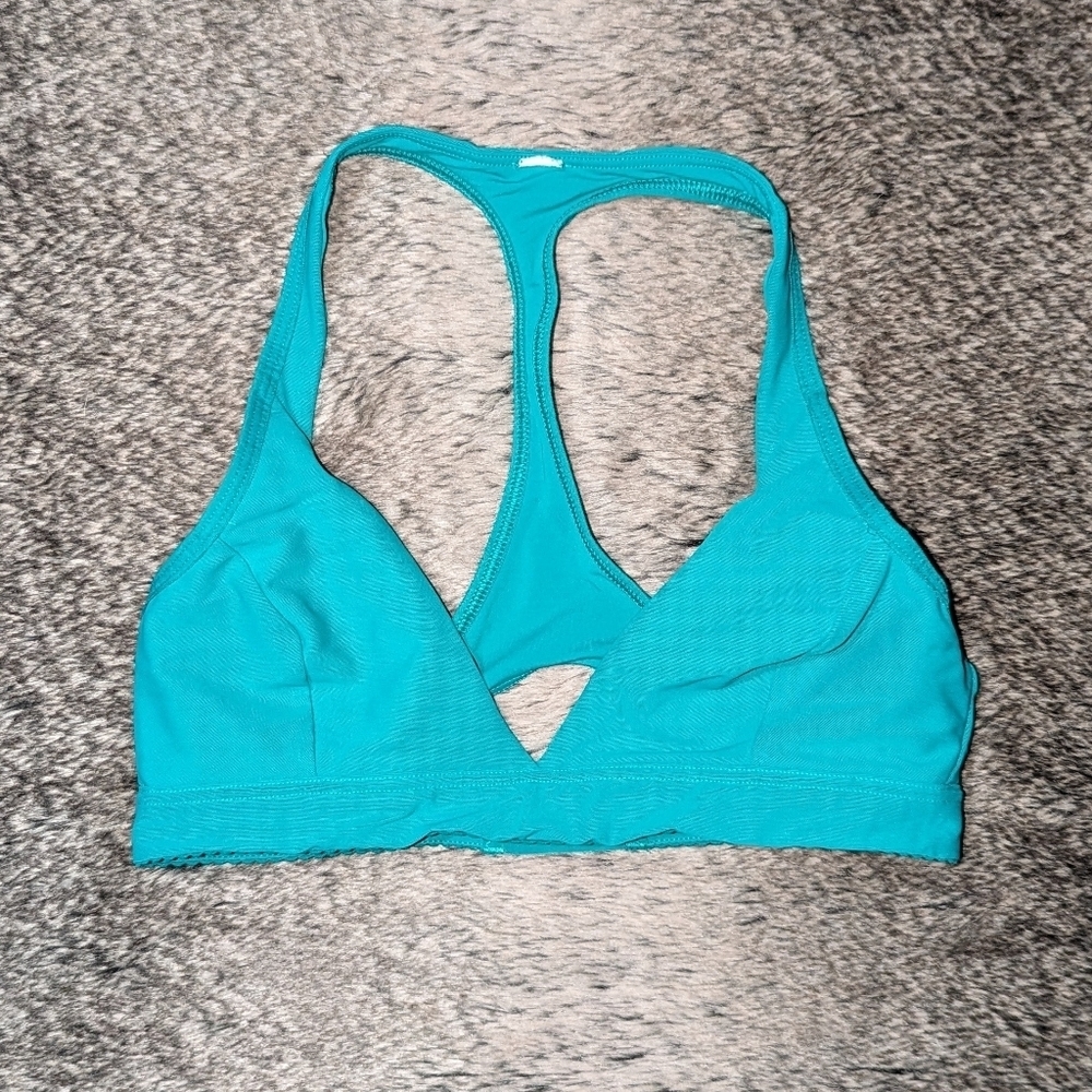 Lululemon All Day Breeze Bra Viridian Green Mesh Women's 4 - Picture 7 of 12